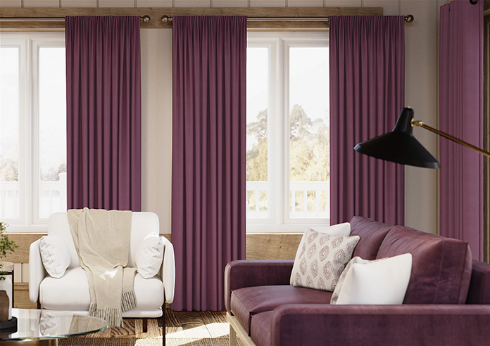 Windsor, Raspberry - Made to Measure Curtains - Image 3